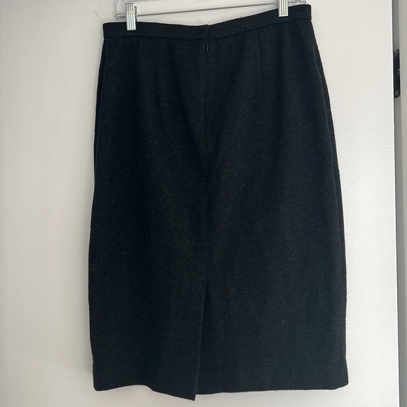 Soleil Women’s Woolen Grey/Black Skirt Size Large - Picture 4 of 8